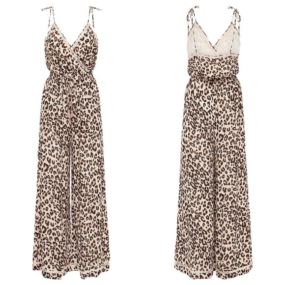 NWT Spell & the Gypsy Collective Bodhi Leopard Jumpsuit - Picture 3 of 15